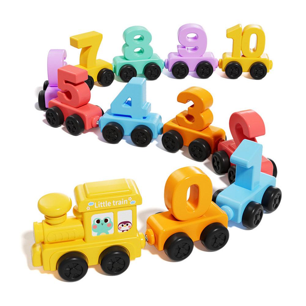 Kids Education Things - Montessori Educational Toy Train Set Wooden