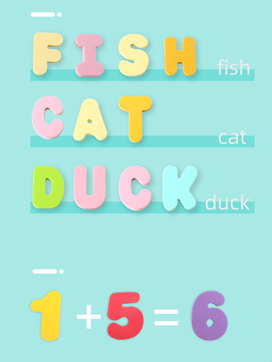 Children Bath Toys Foam Fun Fl - Number Puzzle Foam 评论和价格