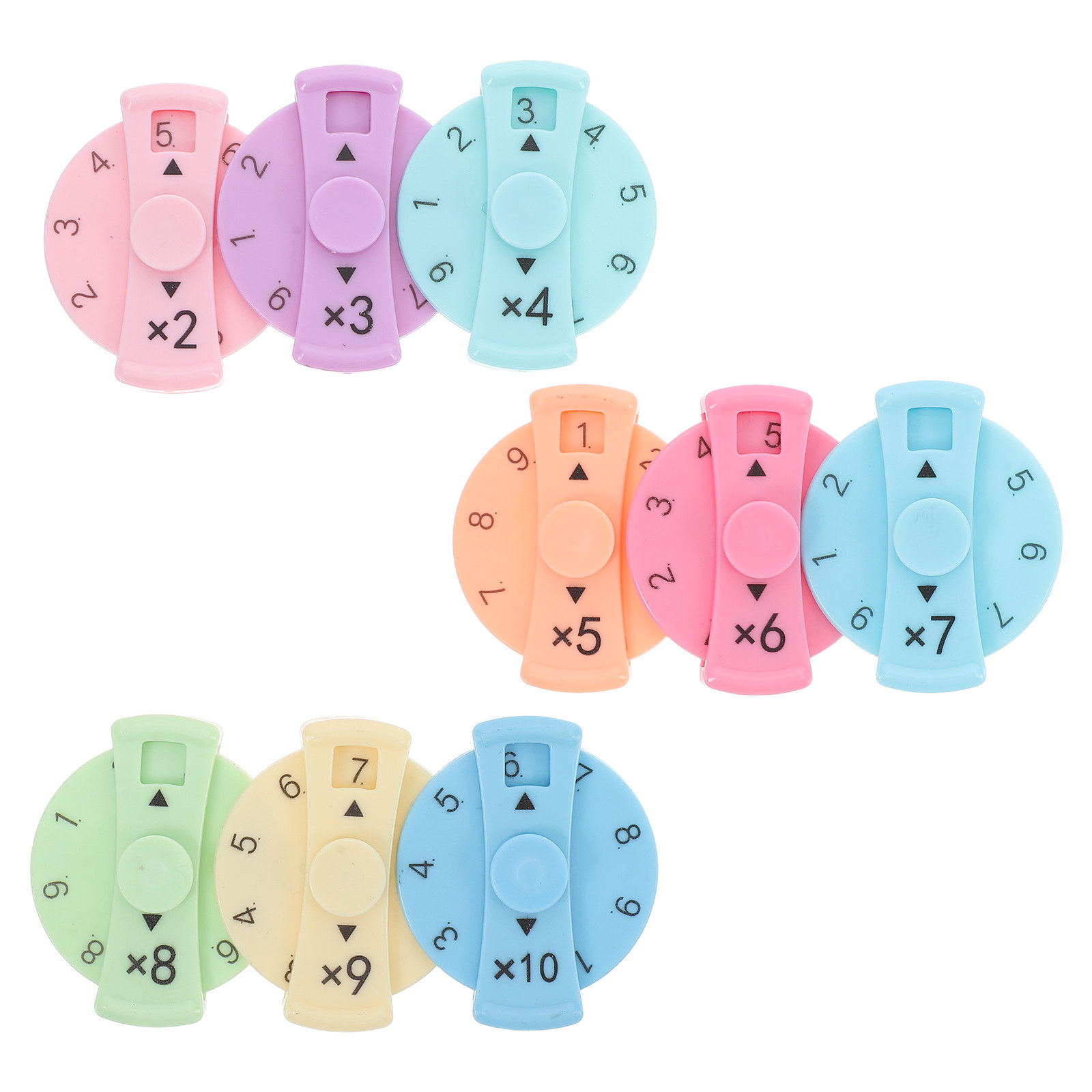 9Pcs Finger-Tip Math Multiplic - Kids Education Tips 评论和价格