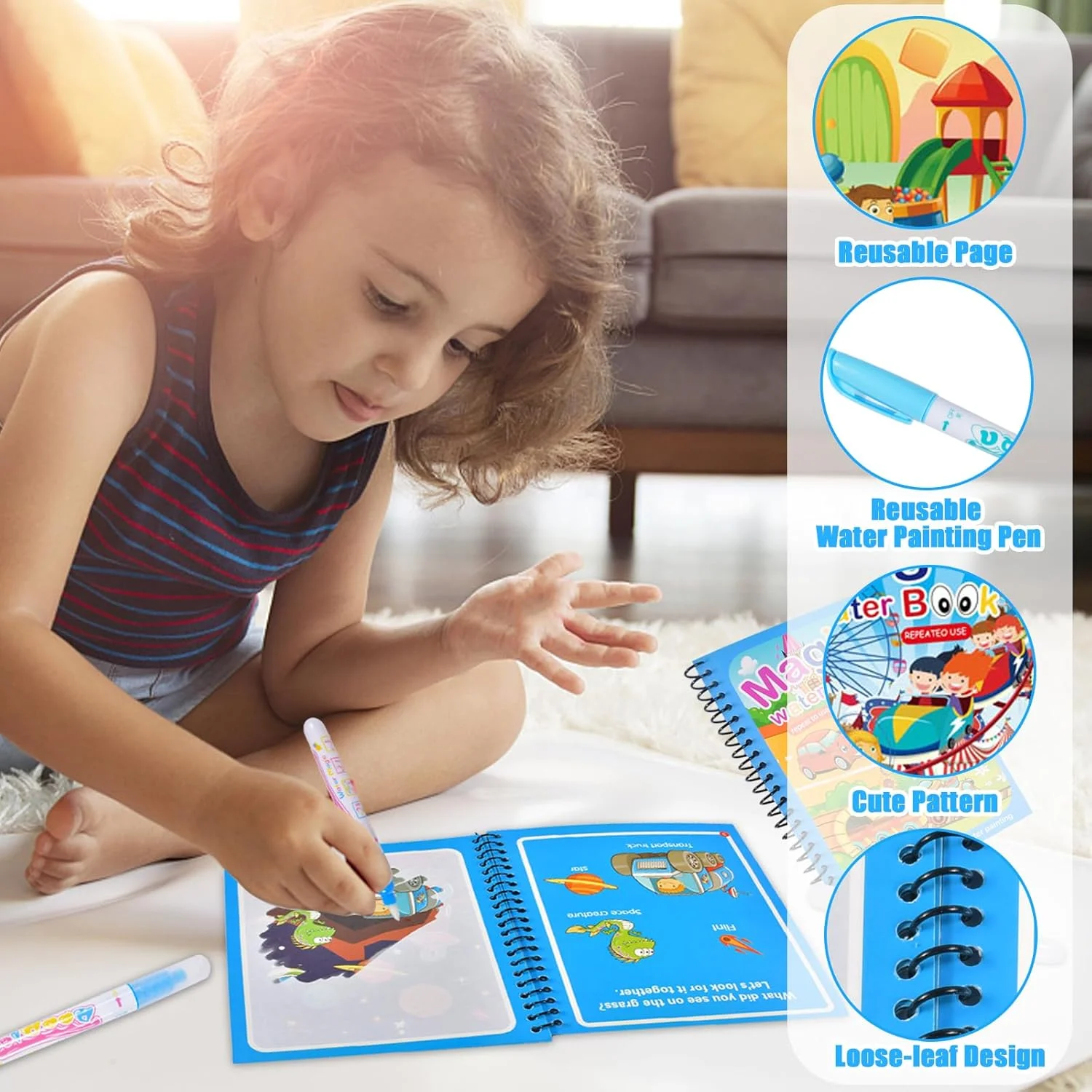 Kids Graffiti Coloring Water P - Kids Education Laptop 评论和价格