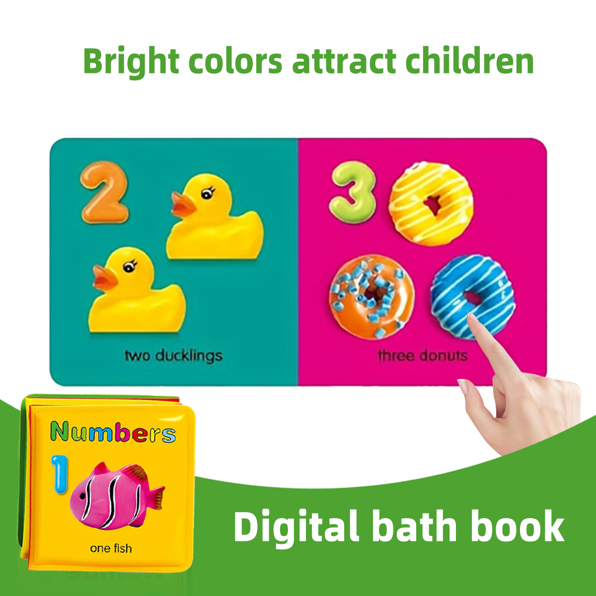 Waterproof Baby Bath Book Set  - Number Puzzle Foam 评论和价格