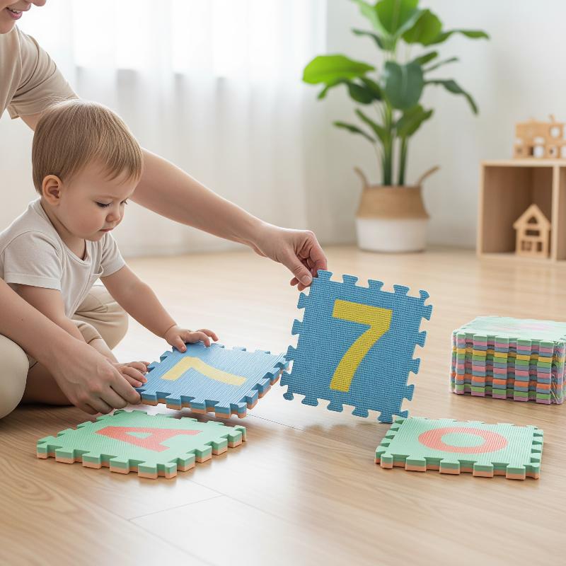 Non-Toxic PE Foam Puzzle Play  - Number Puzzle Foam 评论和价格