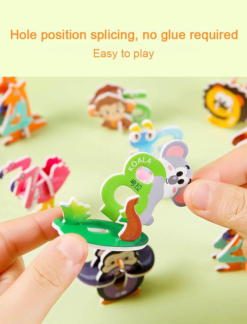 3D Cartoon Animal Number Foam  - Number Puzzle Foam 评论和价格