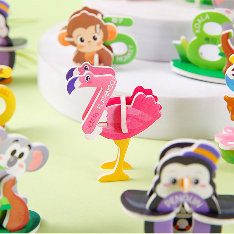 3D Cartoon Animal Number Foam  - Number Puzzle Foam 评论和价格