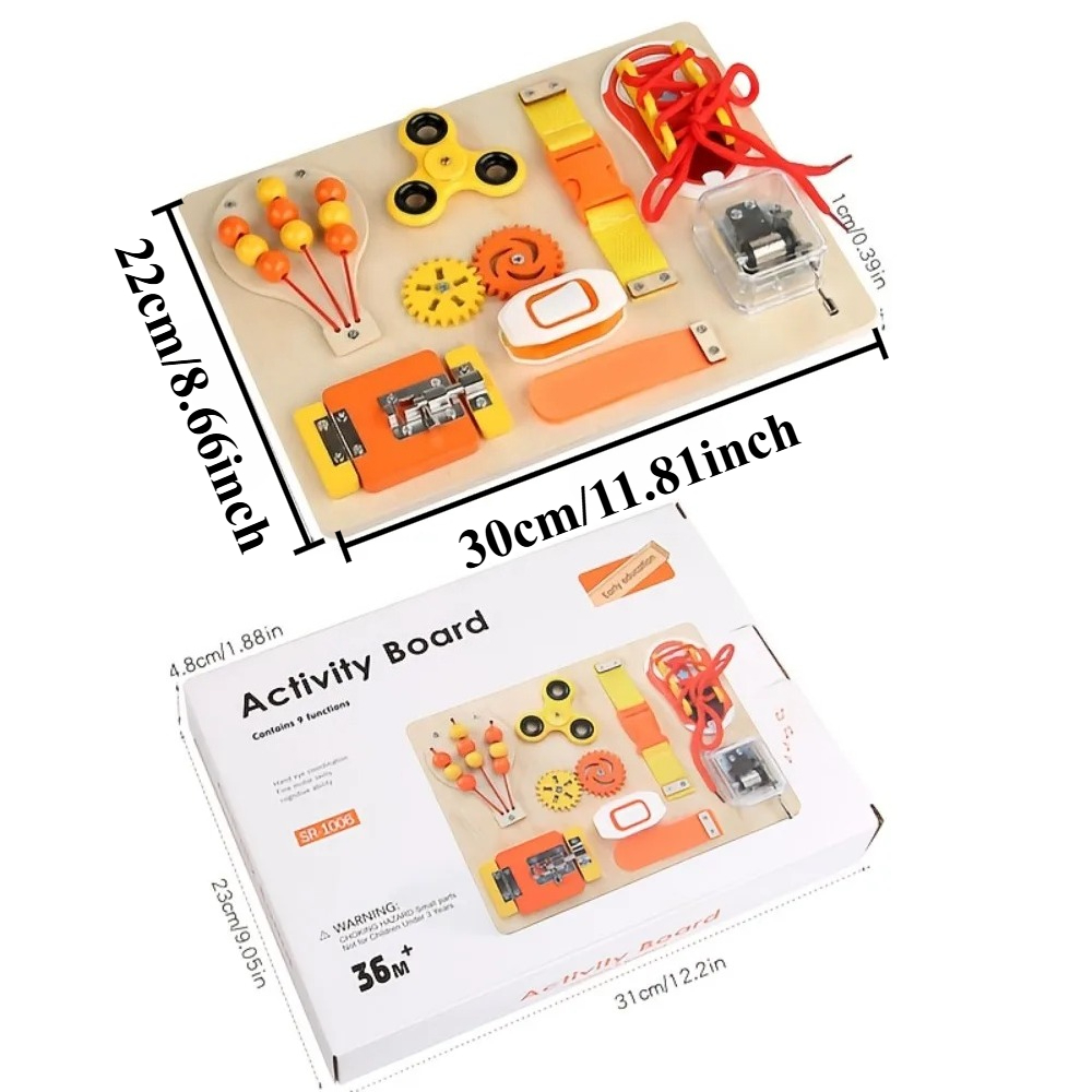 Montessori Wooden Busy Board T - Kids Education Toys 评论和价格