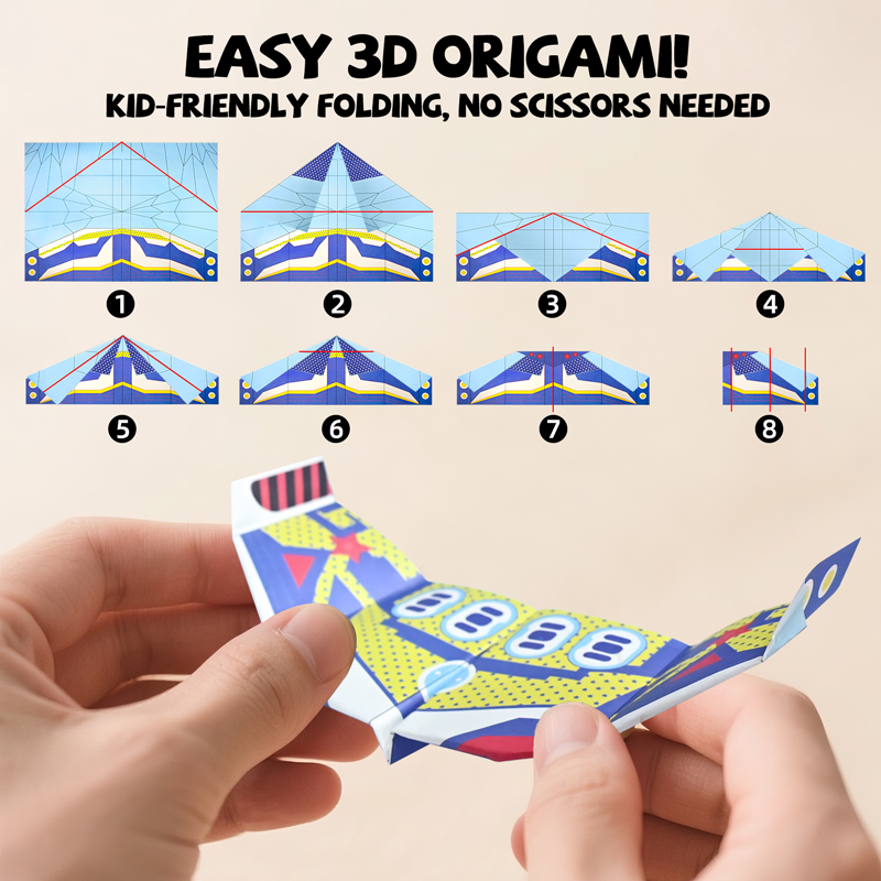36 Sheets Paper Airplane Origa - Kids Education Things 评论和价格