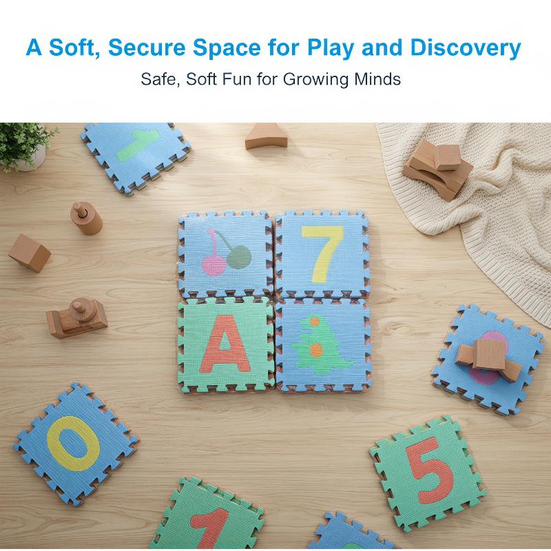 1 Piece Interlocking PE Foam P - Number Puzzle Foam 评论和价格